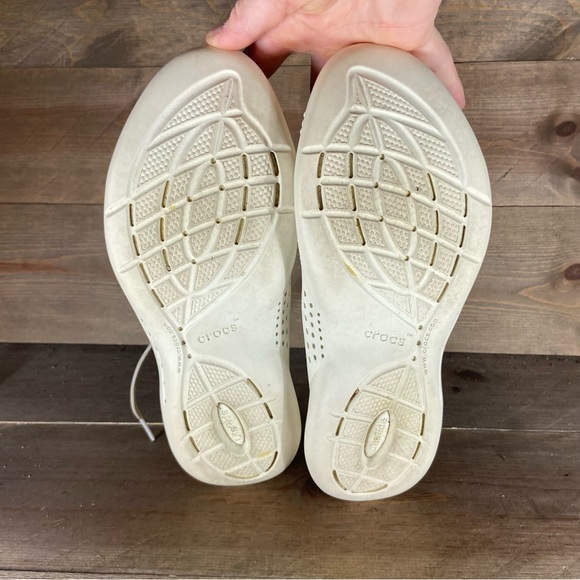 Crocs literide 360 pacer Womens size 9 shoes white athletic running sneakers - Picture 7 of 8
